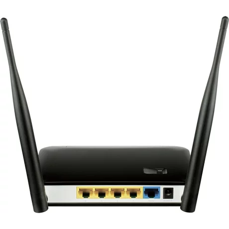 ROUTER D-LINK wireless. 4G LTE (desktop), 300Mbps, 4 porturi 10/100Mbps + 1 WAN, 2 antene externe, N300, compatibil modem 3G/4G LTE, &quot;DWR-116&quot; (include timbru verde 1.5 lei)