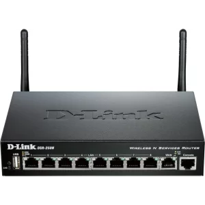 ROUTER D-LINK wireless. N VPN,  45Mbps Firewa60, 35Mbps VPN, 20.000 sesiuni concurente, 25 VPN tunnels DSR-250N