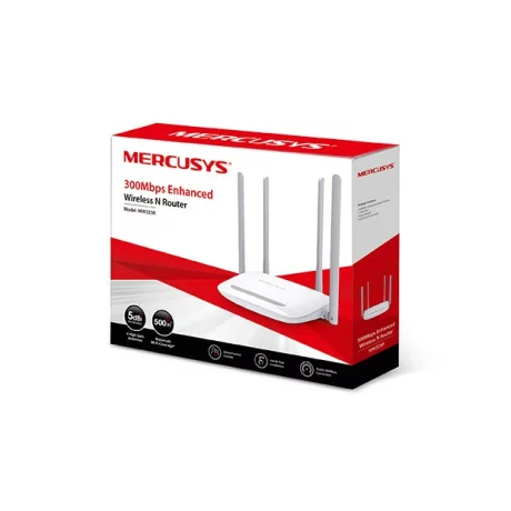 ROUTER MERCUSYS wireless  300Mbps, 4 porturi 10/100Mbps, 4 x antene externe MW325R