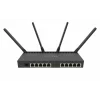 ROUTER MIKROTIK wireless, 2000 Mbps, porturi Gigabit x 10, antena externa x 4, CPU 1.4 GHz, 1 GB RAM, dual band, rackabil 1U 19&quot;, &quot;MT RB4011IGS+5HACQ2HND-IN&quot; (include TV 1.5 lei)