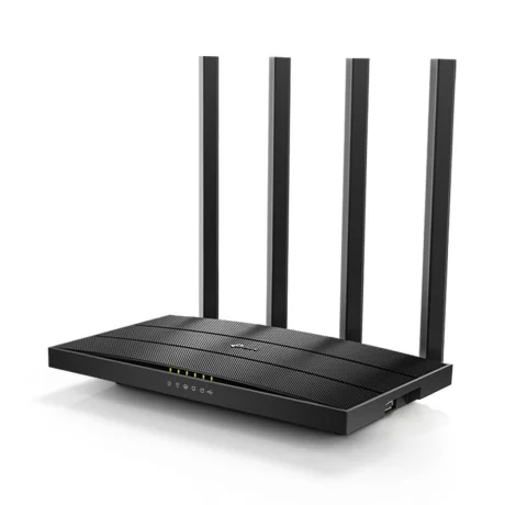 ROUTER TP-LINK wireless 1200Mbps, 4 porturi 10/100/1000Mbps,1 x WAN Gigabit, 4 antene externe, Dual Band AC1200 &quot;Archer C6U&quot; (include timbru verde 1.5 lei)