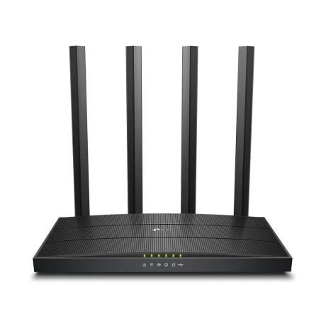 ROUTER TP-LINK wireless 1200Mbps, 4 antene externe, Dual Band AC1200 Archer C6U