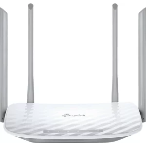 ROUTER TP-LINK wireless 1200Mbps, 4 porturi 10/100Mbps, 4 antene externe, Dual Band AC1200 Archer C50