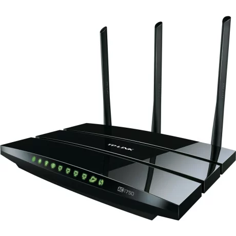 ROUTER TP-LINK wireless 1750Mbps, 4 porturi Gigabit, 3 antene externe, Dual Band AC1750 Archer C7