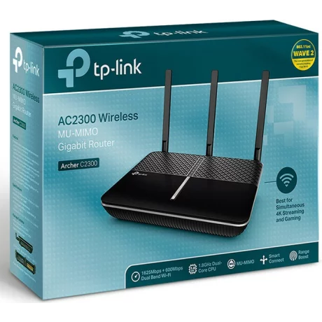 ROUTER TP-LINK wireless 2300Mbps Dual Band AC2300 Archer C2300