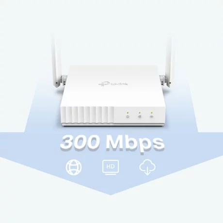 ROUTER TP-LINK wireless  300Mbps, 4 porturi 10/100Mbps, 2 antene externe TL-WR844N