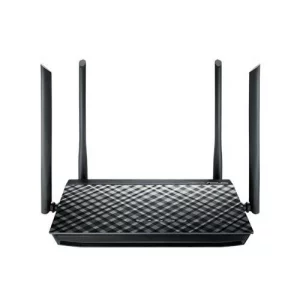 ROUTER ASUS wireless, 1200 Mbps, porturi Gigabit x 4, antena externa x 4, AC1200+, dual band, &quot;RT-AC1200G+&quot;