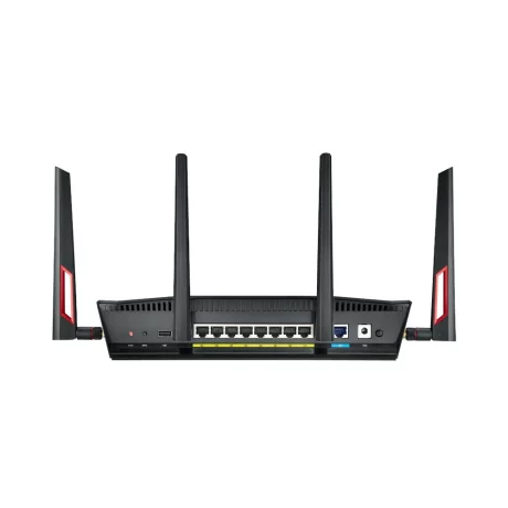 ROUTER ASUS wireless, 3100 Mbps, porturi Gigabit x 8, antena externa x 4, AC3100, dual band, &quot;RT-AC88U&quot;