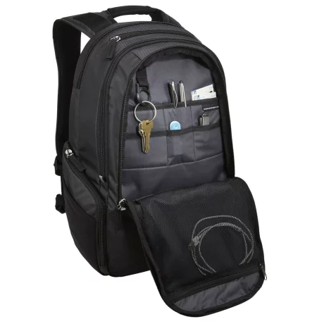 RUCSAC CASE LOGIC, pt. notebook de max. 14 inch, 2 compartimente, buzunar frontal x 2 | buzunar lateral x 2 | buzunar dorsal, waterproof, poliester, negru, &quot;RBP-414 BLACK&quot;