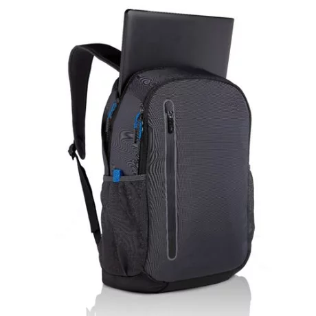 RUCSAC DELL, pt. notebook de max. 15.6 inch, 2 compartimente, buzunar frontal | buzunar lateral x 2, poliester, negru, &quot;460-BCBC&quot;