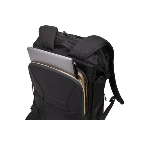 RUCSAC pt. camera DSLR COVERT, NB, THULE, Rolltop, buzunar frontal x 2 | buzunar intern | buzunar lateral | buzunar dorsal, 24L, black, &quot;TCDK224 BLACK&quot;/3203906