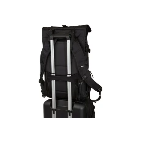 RUCSAC pt. camera DSLR COVERT, NB, THULE, Rolltop, buzunar frontal x 2 | buzunar intern | buzunar lateral | buzunar dorsal, 32L, black, &quot;TCDK232 BLACK&quot;/3203908