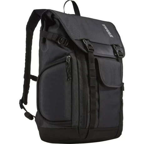 RUCSAC THULE, pt. notebook de max. 15 inch, 1 compartiment, buzunar frontal x 3 | buzunar lateral x 2, waterproof, nylon, negru, &quot;TSDP-115 DARK SHADOW&quot;