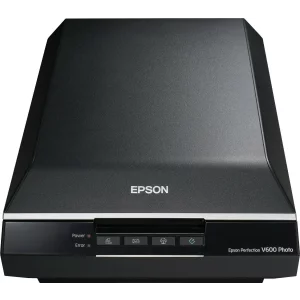 SCANNER  EPSON Perfection V600 Photo, dimensiune A4, tip flatbed, viteza scanare: 25 s/pagina color 600dpi, 11s/pagina alb-negru, rezolutie optica 6400x9600dpi, senzor CCD, scanare film foto, interfata: USB 2.0. &quot;B11B198033&quot;