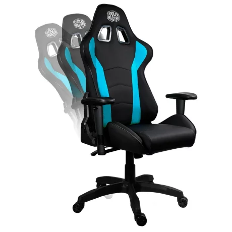 SCAUN GAMING COOLER MASTER Caliber R1, black &amp;amp; blue, material premium, imitatie piele, respirabil, spate &amp;amp; brate ajustabile, greutate max. 150kg, dimensiuni 72*52*128~136 &quot;CMI-GCR1-2019B&quot;