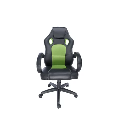 SCAUN GAMING SPACER imitatie piele &amp;amp; material textil, black &amp;amp; green, greutate max. 120kg, dimensiuni 59*70*106~114cm &quot;SP-GC-GRN43&quot;