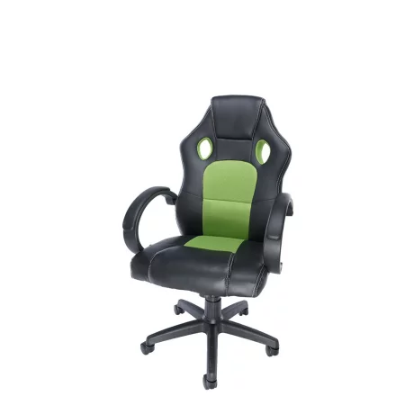 SCAUN GAMING SPACER imitatie piele &amp;amp; material textil, black &amp;amp; green, greutate max. 120kg, dimensiuni 59*70*106~114cm &quot;SP-GC-GRN43&quot;