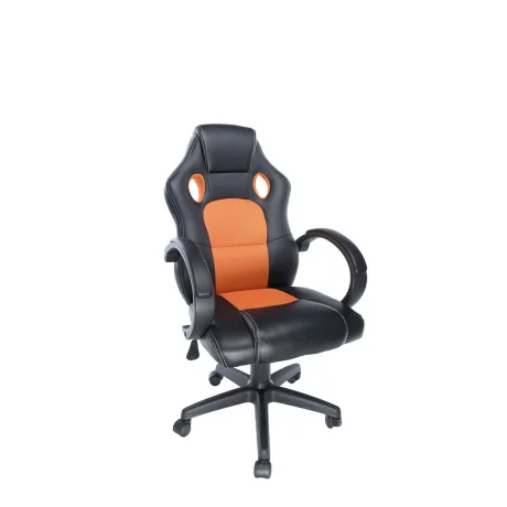 SCAUN GAMING SPACER imitatie piele &amp;amp; material textil, black &amp;amp; orange, greutate max. 120kg, dimensiuni 59*70*106~114cm &quot;SP-GC-RNG43&quot;/45505851