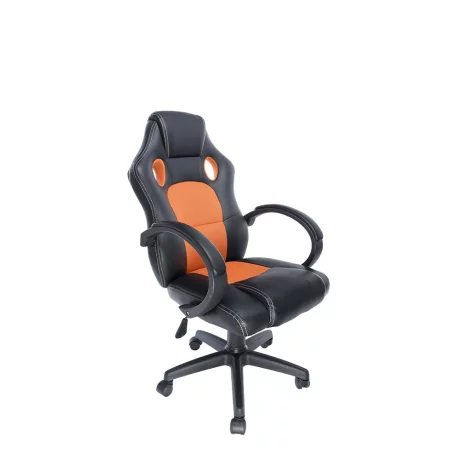 SCAUN GAMING SPACER imitatie piele &amp;amp; material textil, black &amp;amp; orange, greutate max. 120kg, dimensiuni 59*70*106~114cm &quot;SP-GC-RNG43&quot;/45505851