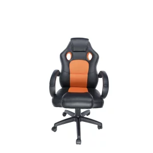 SCAUN GAMING SPACER imitatie piele &amp;amp; material textil, black &amp;amp; orange, greutate max. 120kg, dimensiuni 59*70*106~114cm &quot;SP-GC-RNG43&quot;/45505851