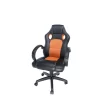 SCAUN GAMING SPACER imitatie piele &amp;amp; material textil, black &amp;amp; orange, greutate max. 120kg, dimensiuni 59*70*106~114cm &quot;SP-GC-RNG43&quot;/45505851