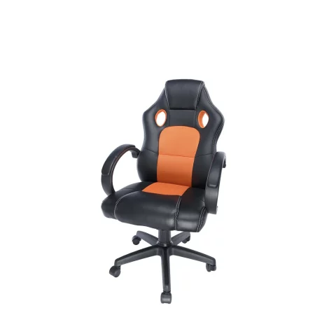 SCAUN GAMING SPACER imitatie piele &amp;amp; material textil, black &amp;amp; orange, greutate max. 120kg, dimensiuni 59*70*106~114cm &quot;SP-GC-RNG43&quot;/45505851