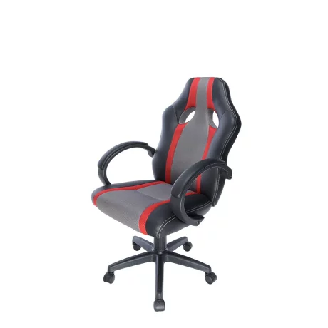 SCAUN GAMING SPACER imitatie piele &amp;amp; material textil, black &amp;amp; red, greutate max. 120kg, dimensiuni 60*70*102~111cm &quot;SP-GC-RED53&quot;