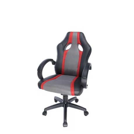 SCAUN GAMING SPACER imitatie piele &amp;amp; material textil, black &amp;amp; red, greutate max. 120kg, dimensiuni 60*70*102~111cm &quot;SP-GC-RED53&quot;