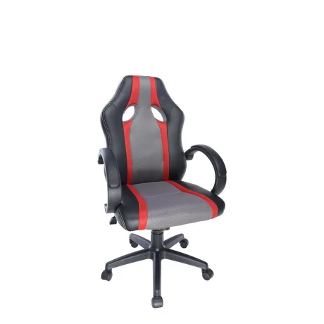 SCAUN GAMING SPACER imitatie piele &amp;amp; material textil, black &amp;amp; red, greutate max. 120kg, dimensiuni 60*70*102~111cm &quot;SP-GC-RED53&quot;