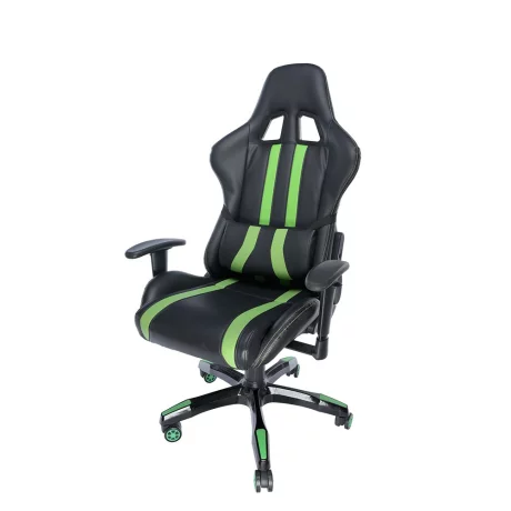 SCAUN GAMING SPACER imitatie piele, black &amp;amp; green, brate ajustabile, greutate max. 120kg, dimensiuni 69.5*77.5*126~132cm &quot;SP-GC-GR168&quot;/45505852