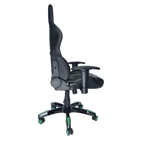 SCAUN GAMING SPACER imitatie piele, black &amp;amp; green, brate ajustabile, greutate max. 120kg, dimensiuni 69.5*77.5*126~132cm &quot;SP-GC-GR168&quot;/45505852