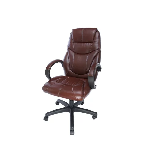 SCAUN OFFICE SPACER imitatie piele, brown, inaltime ajustabila, greutate max. 120kg, dimensiuni 75*66*111~119cm &quot;SP-OC-BR168&quot;