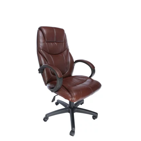 SCAUN OFFICE SPACER imitatie piele, brown, inaltime ajustabila, greutate max. 120kg, dimensiuni 75*66*111~119cm &quot;SP-OC-BR168&quot;