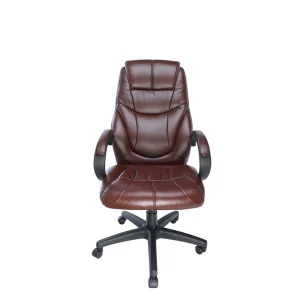 SCAUN OFFICE SPACER imitatie piele, brown, inaltime ajustabila, greutate max. 120kg, dimensiuni 75*66*111~119cm &quot;SP-OC-BR168&quot;