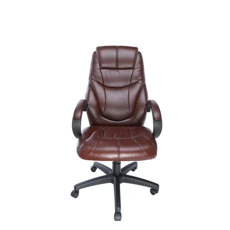 SCAUN OFFICE SPACER imitatie piele, brown, inaltime ajustabila, greutate max. 120kg, dimensiuni 75*66*111~119cm &quot;SP-OC-BR168&quot;