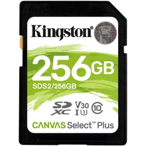 Card memorie KINGSTON, 256 GB, SDXC, clasa 10, standard UHS-I U3, &quot;SDS2/256GB&quot;