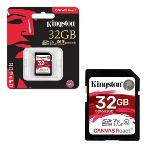 CARD SD KINGSTON, 32 GB, SDHC, clasa 10, standard UHS-I U3, &quot;SDR/32GB&quot;