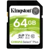 Card memorie SD KINGSTON, 64 GB, SDHC, clasa 10, standard UHS-I U1, &quot;SDS2/64GB&quot;