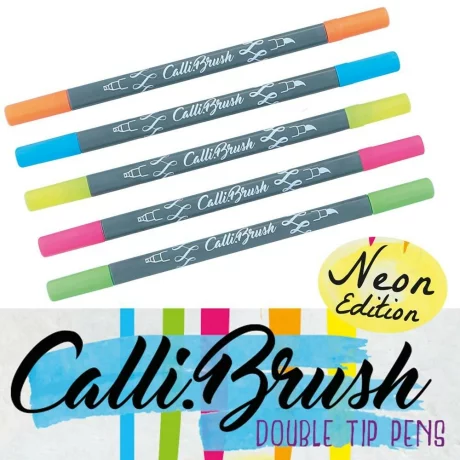 Set Carioci Calli Brush Vf 2Mm 5Buc/Um Neon On019078
