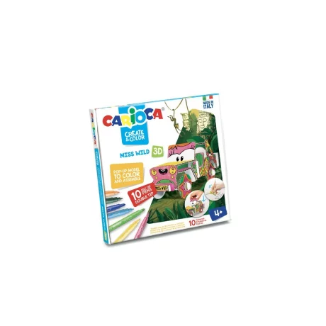 Set creativ Create &amp; Color Carioca Miss Wild 3D