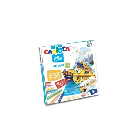 Set creativ Create &amp; Color Carioca Mr. Boat 3D