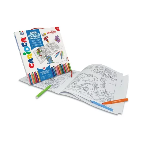 Set creativ Maxi Coloring Album Game Station