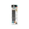 Creion Carioca asortat 2H, H, HB, B, 2B 5 buc/blister