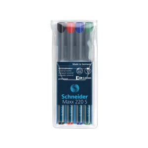 Marker OHP S fin permanent Schneider 4/set 220 0.4 mm