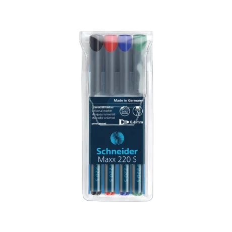 Marker OHP S fin permanent Schneider 4/set 220 0.4 mm