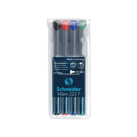 Marker OHP permanent Schneider 222 0.7 mm 4/set