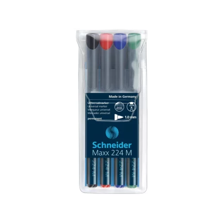 Marker OHP permanent Schneider 224 1 mm 4/set