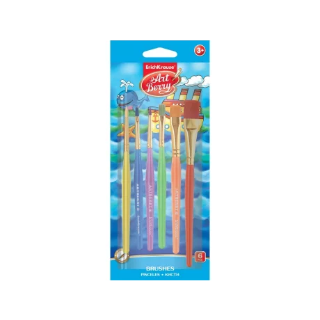 Pensule din păr sintetic ArtBerry 6/blister EK
