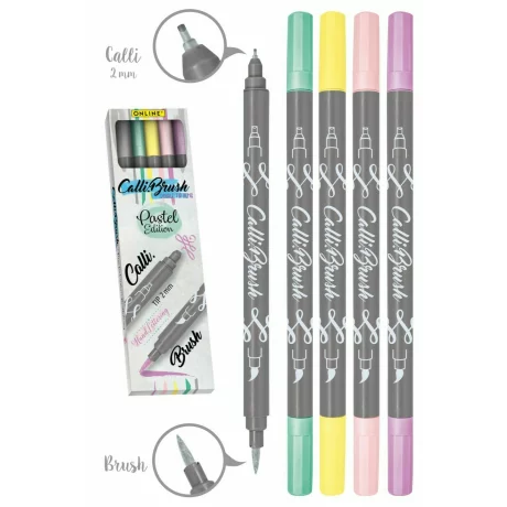 Set Pixuri Calli Brush Vf 2Mm 5Buc Pastel On019079