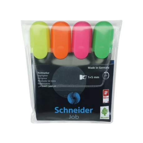 Set Textmarker Schneider Job 4 culori